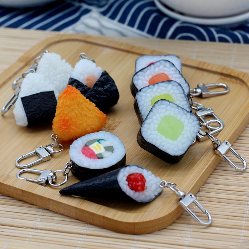 Seaweed Snack - Pendentif alimentaire simulé en PVC, chignon