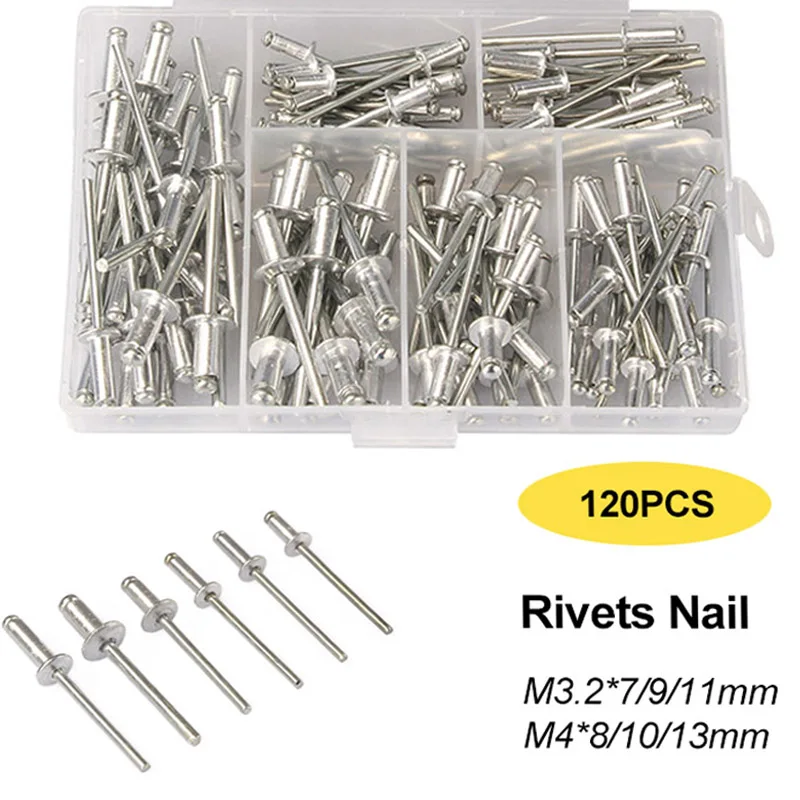 120 pièces Rivets/ensemble de  - Nuts Mix avis et prix