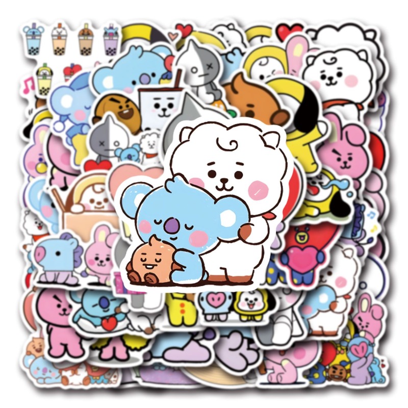 100/200 autocollants BT21 Chim - Cookies Pack avis et prix
