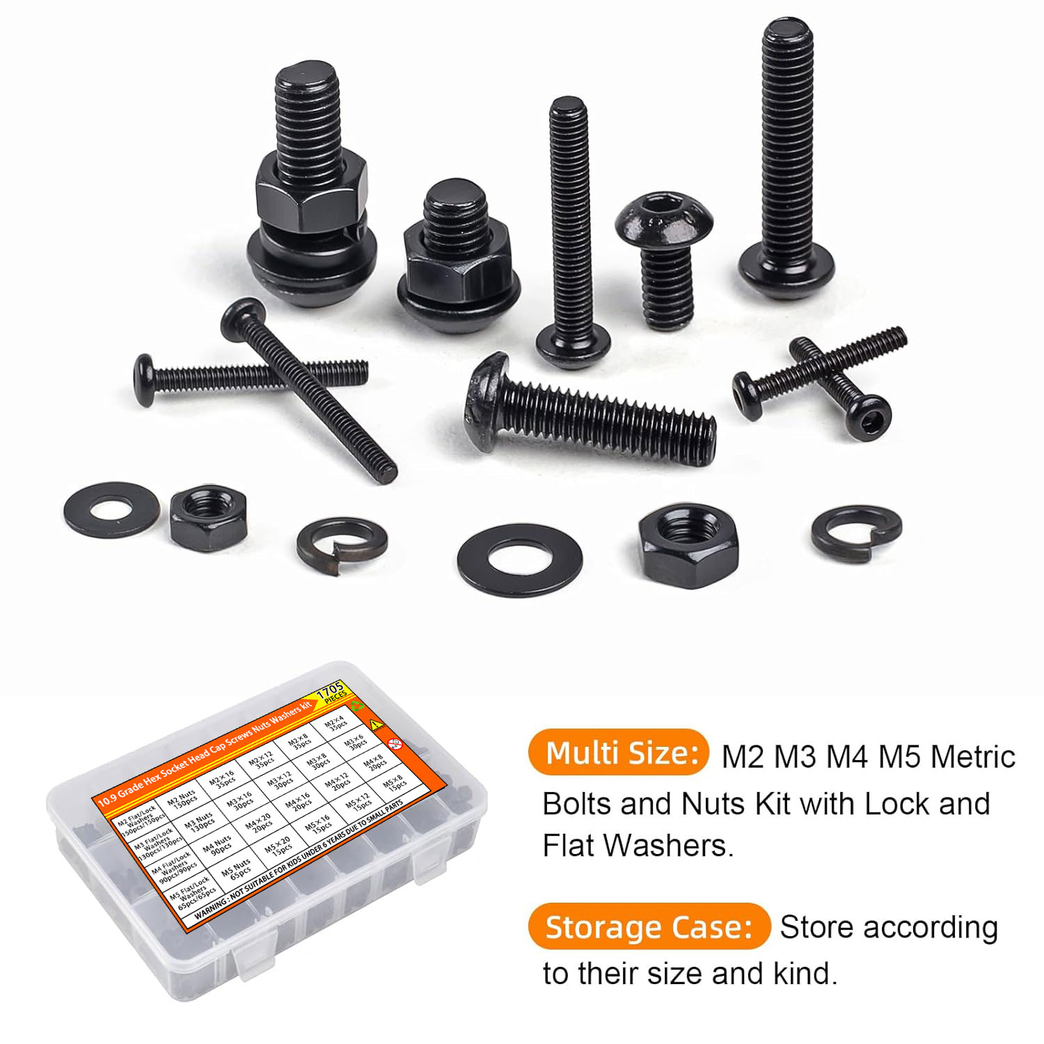 Kit de vis à tête hexagonale à - Nuts Mix avis et prix