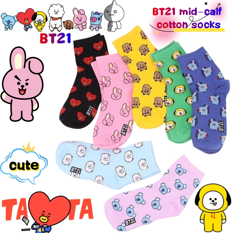 Chaussettes mi-mollet BT21 Koy - Cookies Pack avis et prix